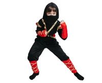Role play-set for kids Brave Ninja (hooded shirt, pants, belt, mask), size 130/140 cm